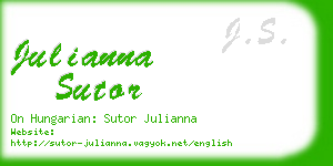 julianna sutor business card